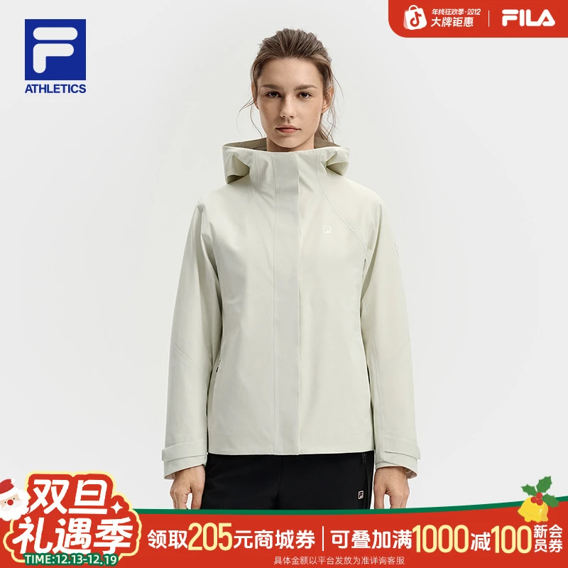 Fila/斐乐秋季女款休闲运动户外百搭冲锋衣两件套A11W541701F