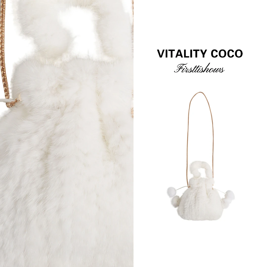 VITALITY COCO·LP系列新款女包 甜美暖和云朵斜挎包手拎包-2635