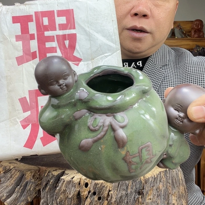 茶宠紫砂茶宠摆件
