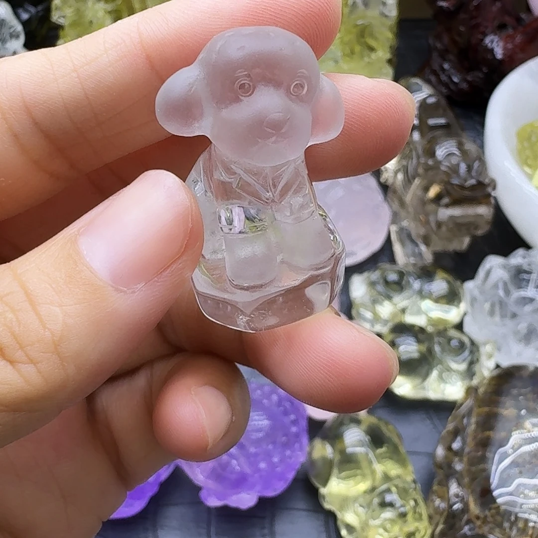 狮***座紫晶珠宝半成品未镶嵌