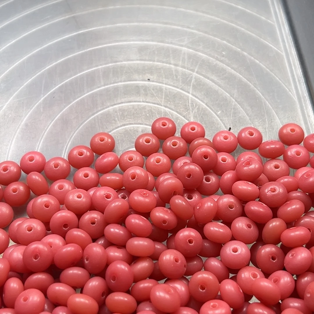 菩提根/象牙果手串微瑕卡9乌梅子酱算盘200颗