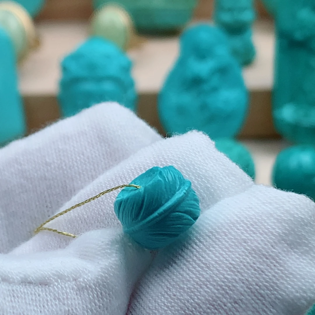 未镶嵌绿松石羽毛扣