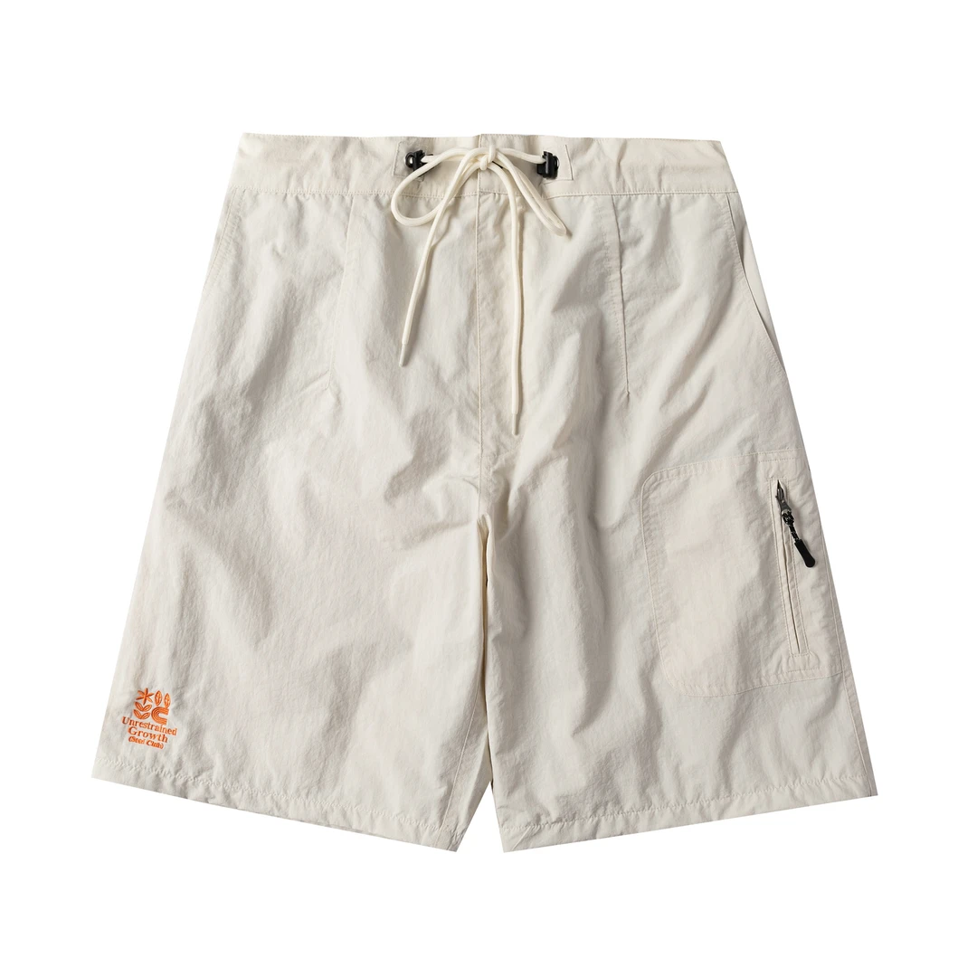 （不退不换）SeedClub白标 尼龙亲肤面料带网布多口袋腰围调节短裤