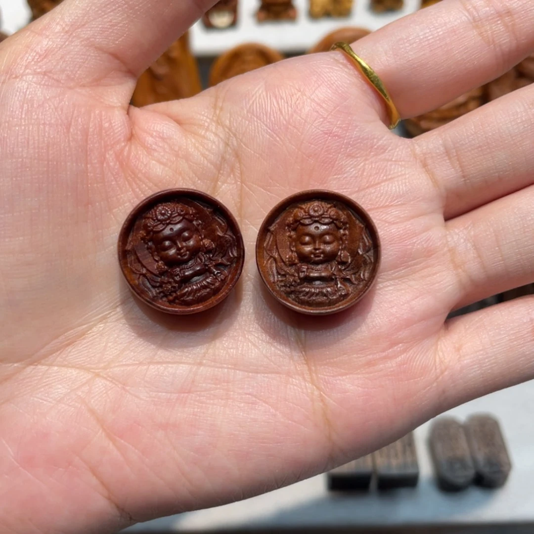 【闪购商品】檀香木吊坠小吊坠微瑕随机发货一个