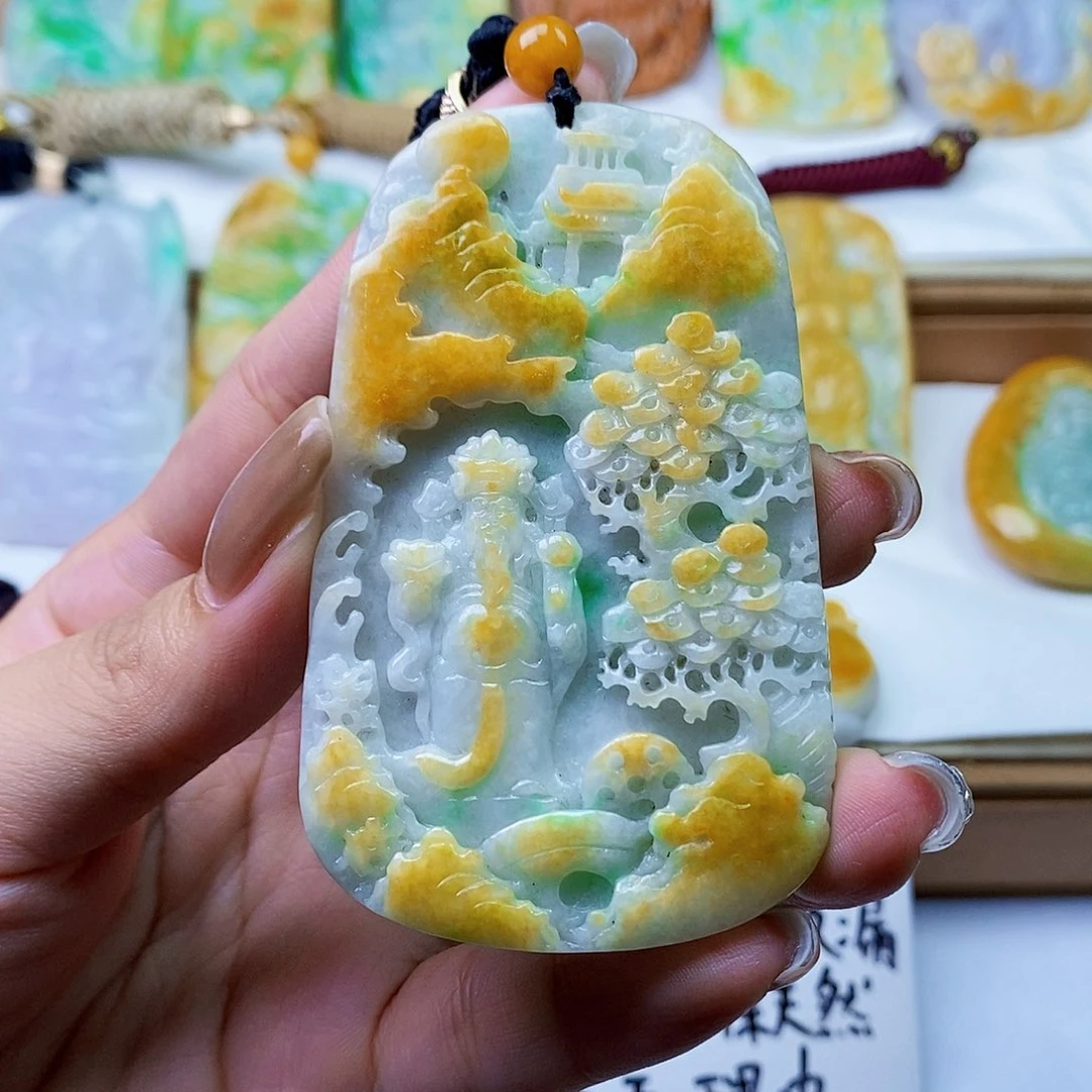颈饰未镶嵌翡翠翡翠