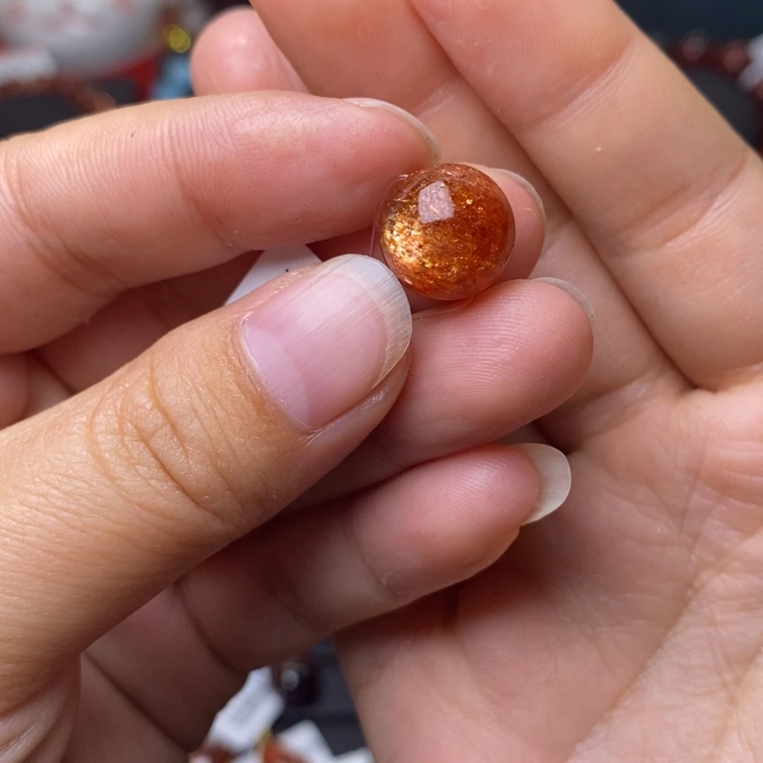 金太阳单珠12m m未镶嵌长石湖*涂