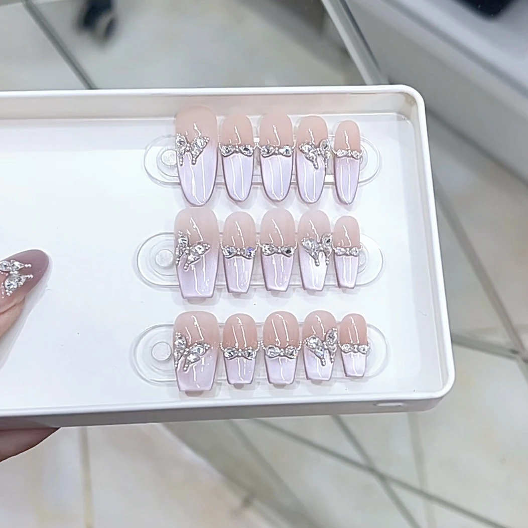 3000 NAIL “迷蝶”设计师高定原创纯手工高级感猫眼显白穿戴甲
