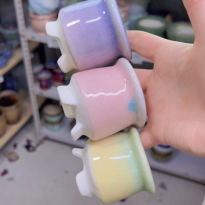 红陶陶瓷花盆当场满12包邮