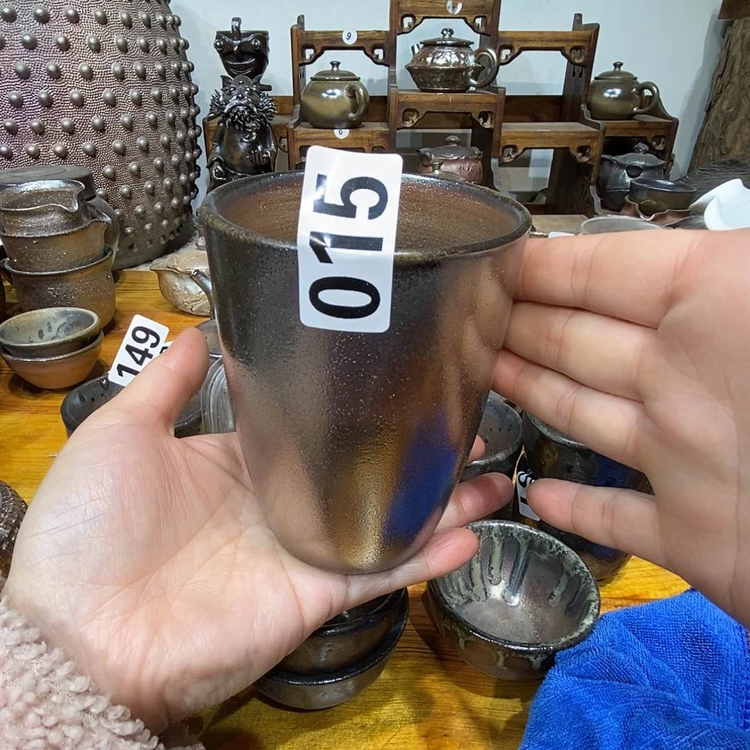 高温柴烧陶泥可乐杯