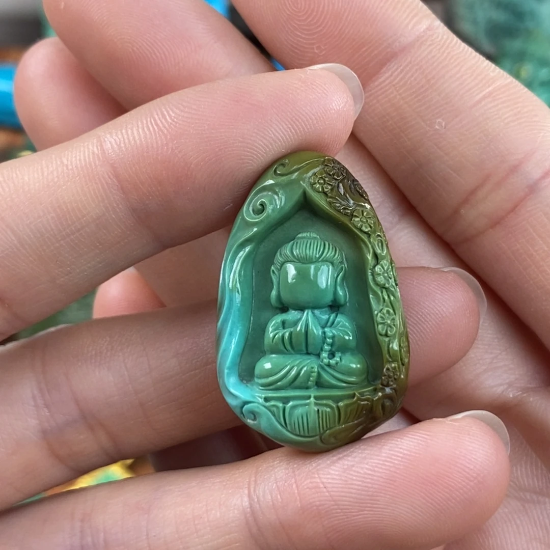 绿松石未镶嵌。大日如来宝宝佛