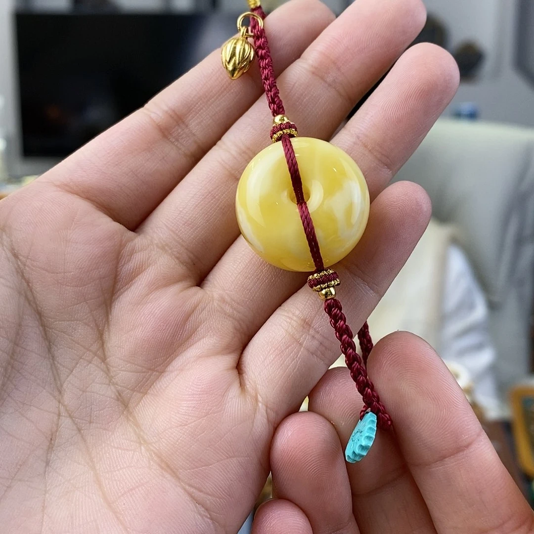 蜜蜡珠宝奇石未镶嵌蜜蜡链子