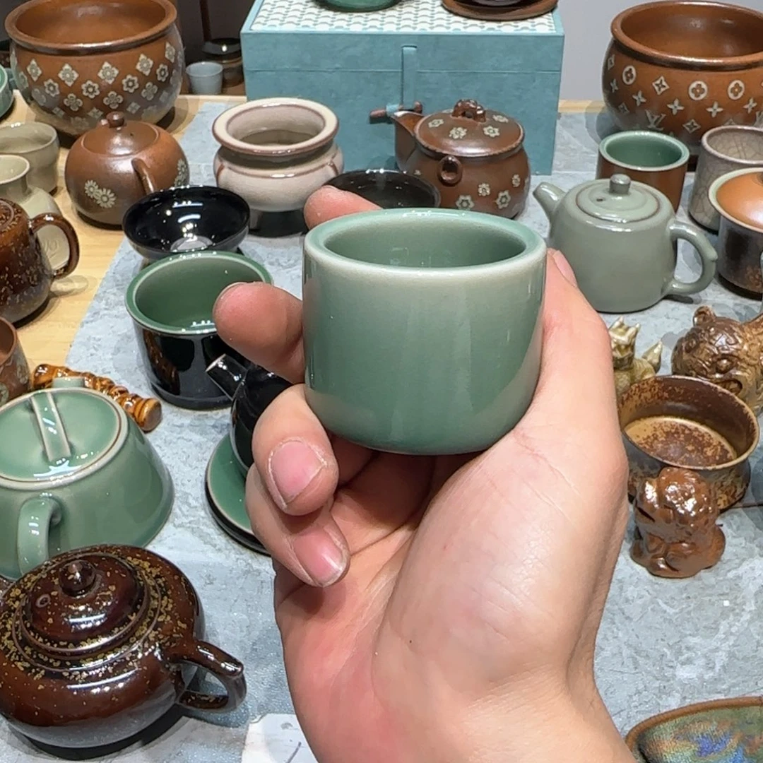 小金茶具青瓷茶器
