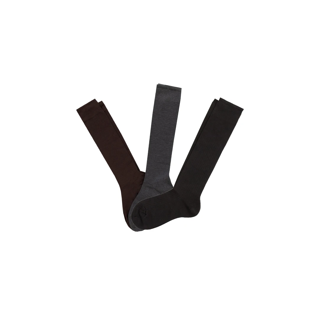 【点睛袜】3483冬季新款韩系简约百搭小腿袜保暖搭配小腿袜F