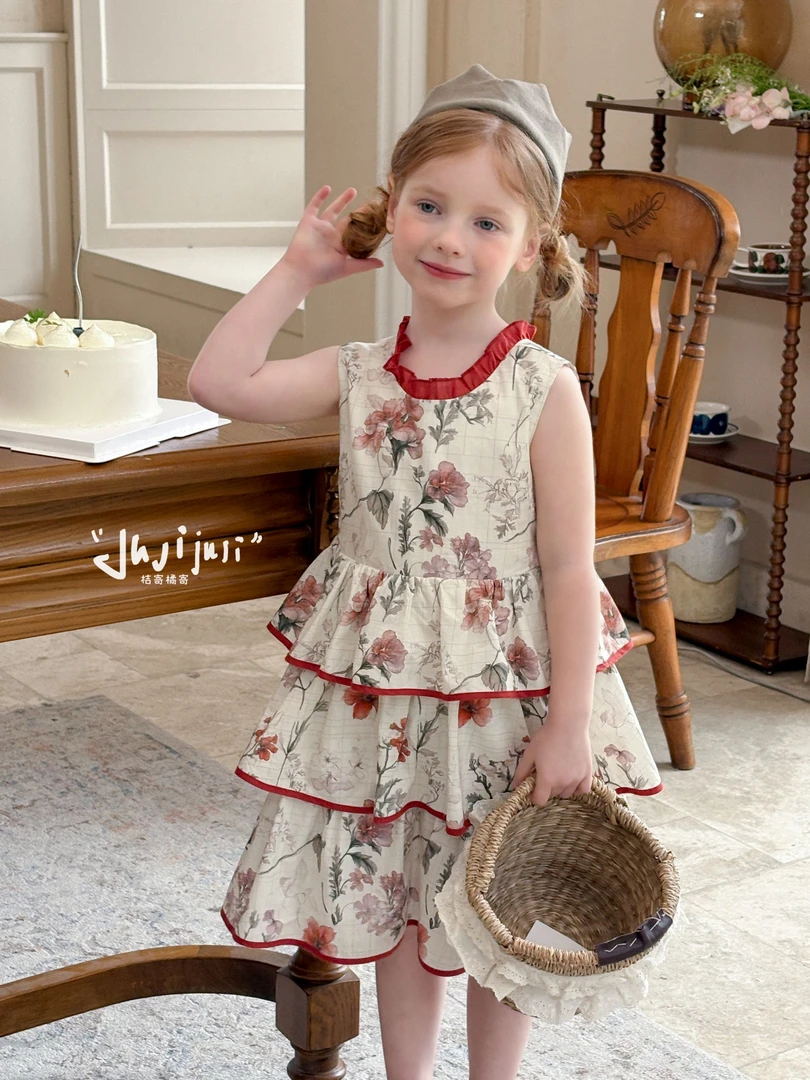 桔寄橘寄juji•25夏款上新【爱丽诗的夏日】无袖背心裙公主裙X8661