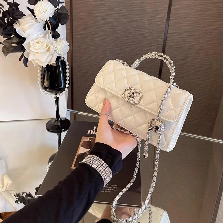 【FEINUO/妃诺】小香风菱格链条包女2025新款小方包百搭单肩斜挎包