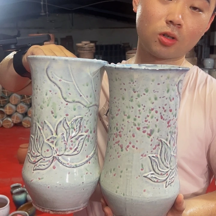 紫砂花盆高28口15