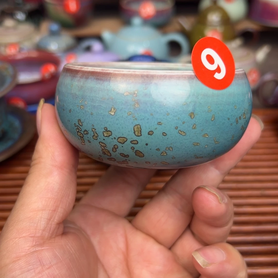 手工制作钧窑茶器