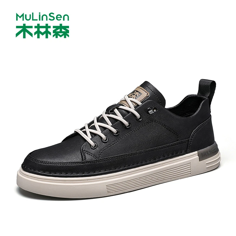 木林森男鞋2025年新款秋季板鞋男百搭厚底增高运动青少年休闲潮鞋