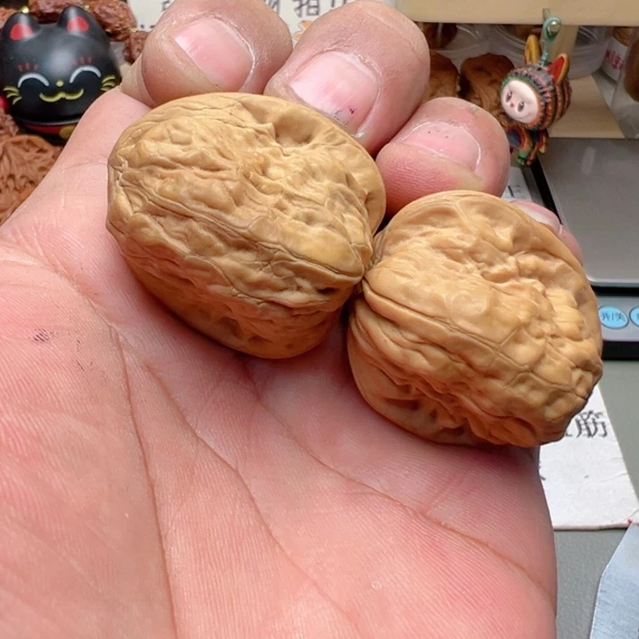 文玩核桃把件34+全品京西金蟾