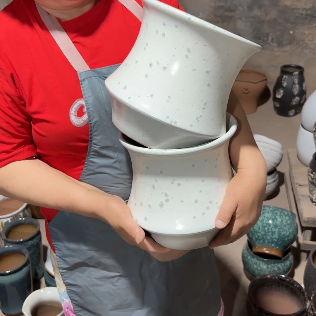 紫砂花盆口20高20一个