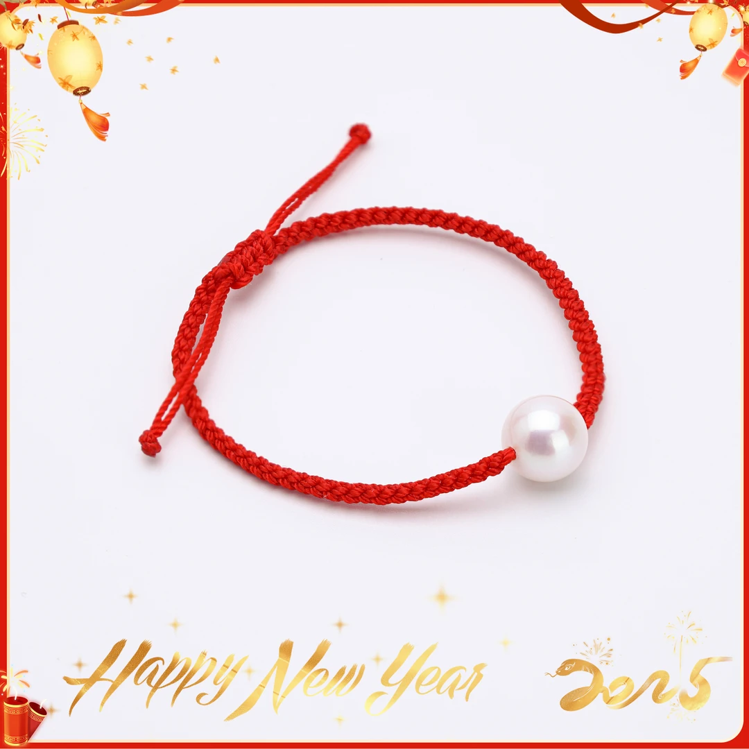 希君羽翼【希希蛇年大吉】红绳手链蛇年限定天然珍珠Z312