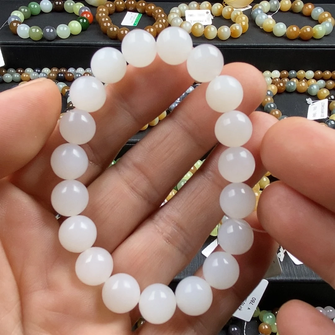 和田玉未镶嵌手链