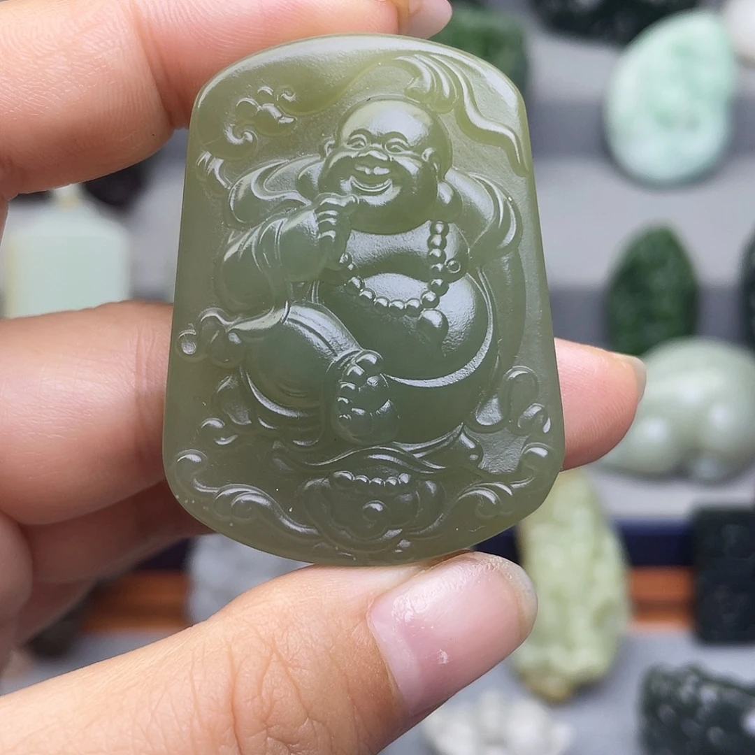 和田玉未镶嵌挂件