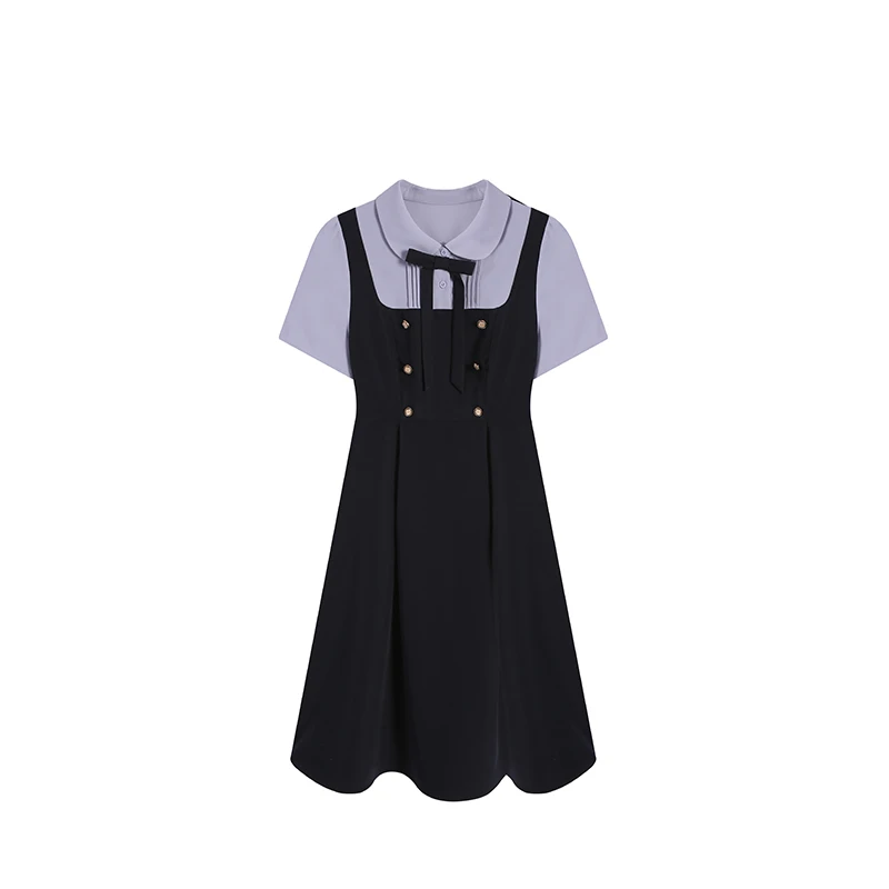 藏青色连衣裙ZL54934