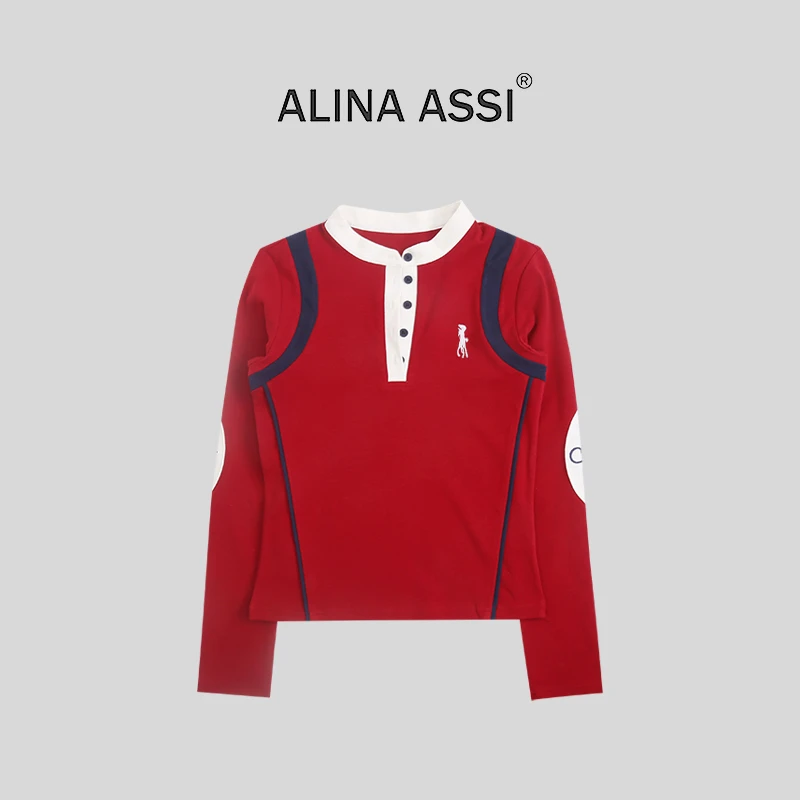 【静静】2025冬季新款休闲T恤长袖上衣AE0622