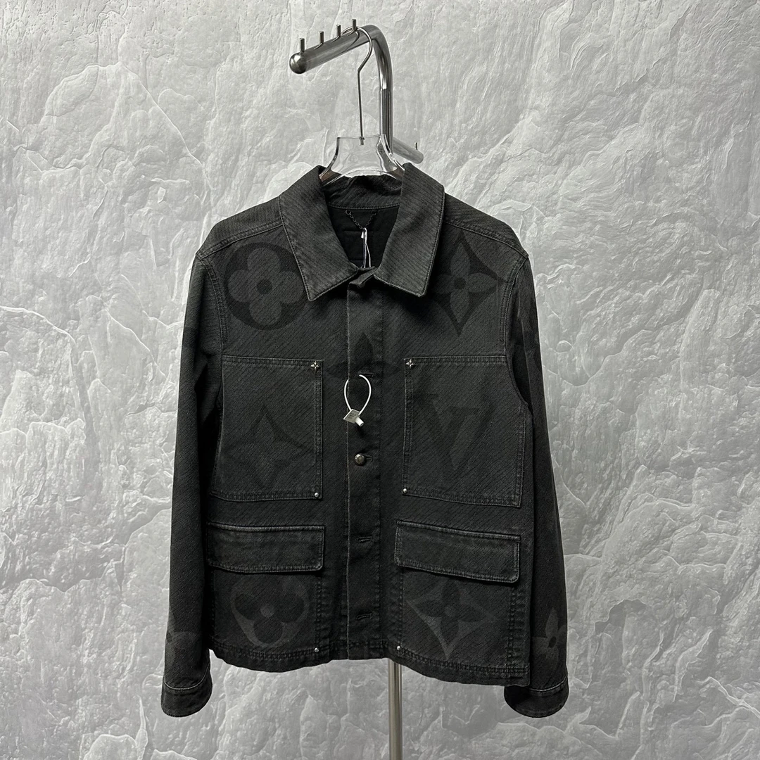 未使用 LouisVuitton/路易威登 SS25胶囊系列牛仔外套50码 P00393