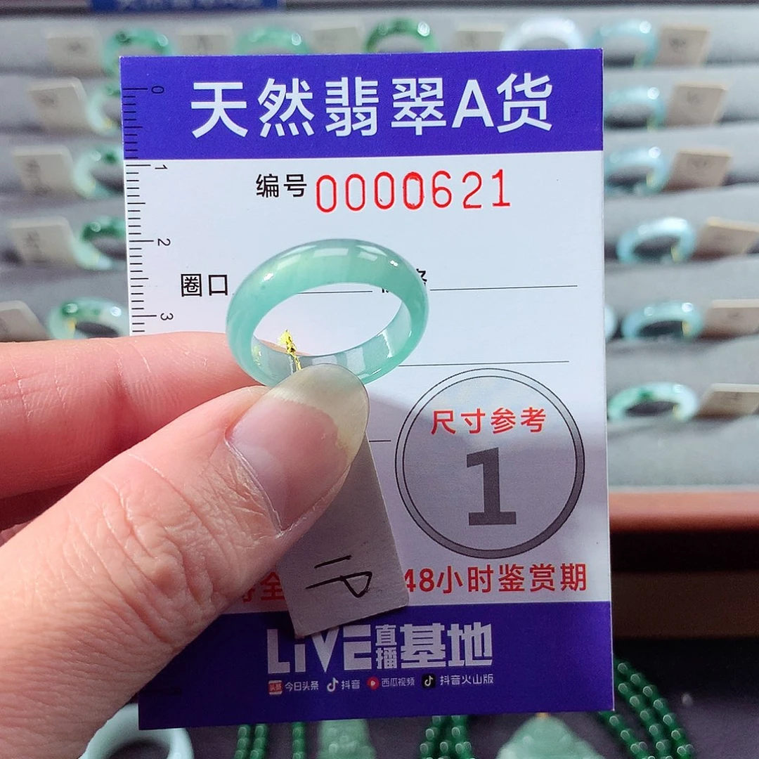 翡翠未镶嵌戒指19号