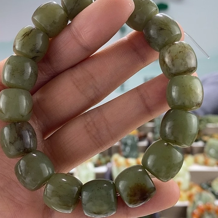 透闪石质玉手链未镶嵌多样性随机发一串