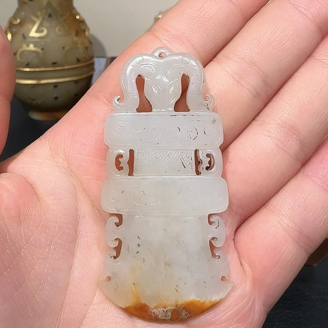 和田玉车挂未镶嵌l***z