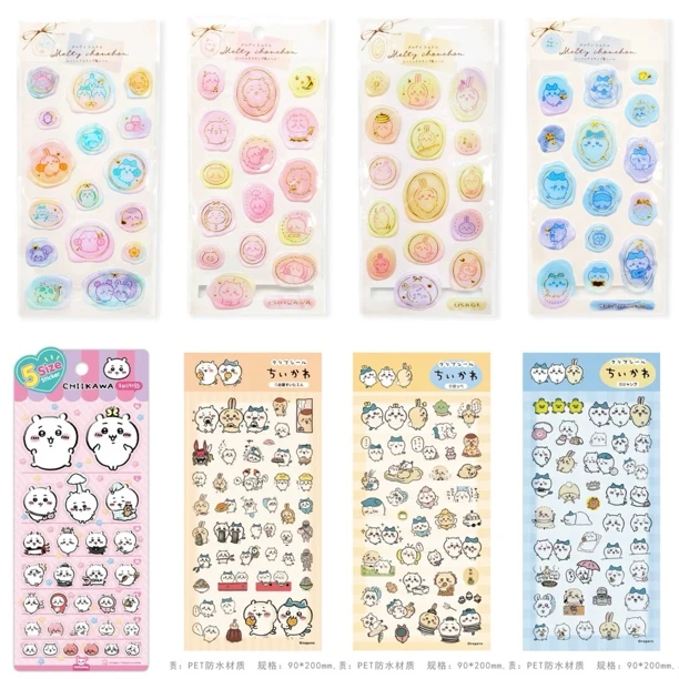 现货chiikawa/角落生物贴纸合集 滴胶平张防水贴纸合集