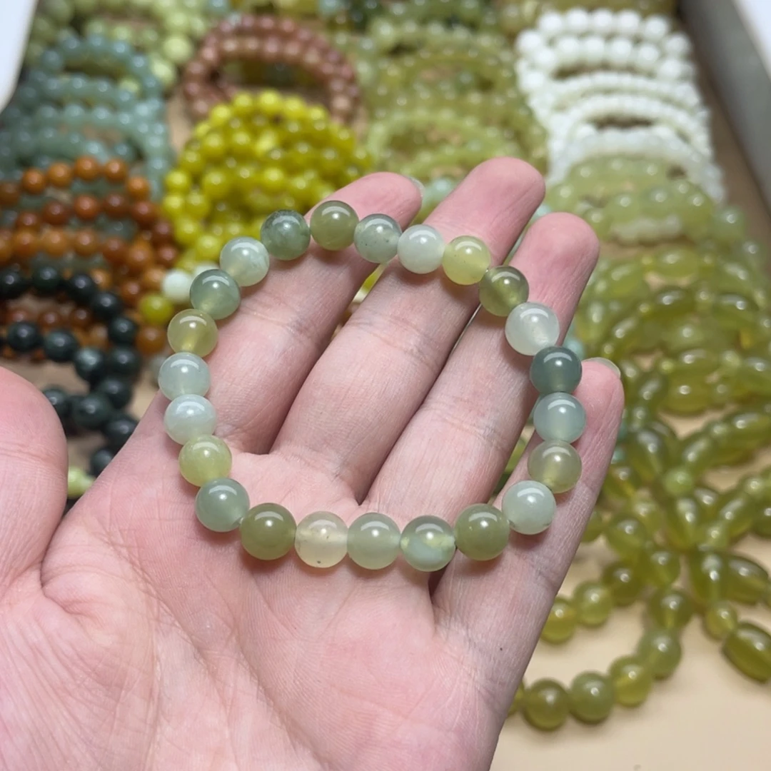 蛇纹石玉未镶嵌手链