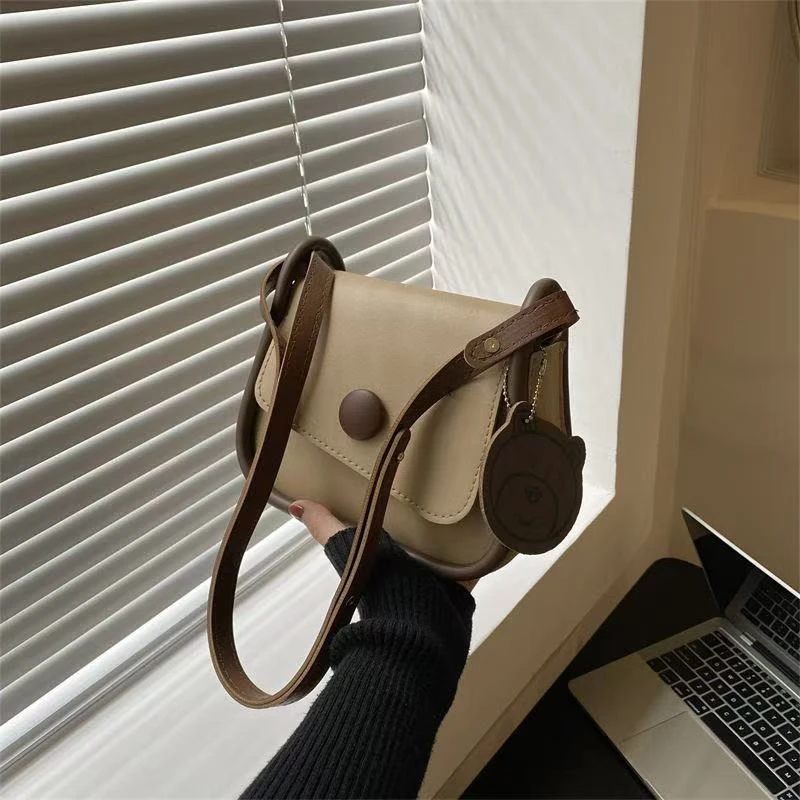 春夏百搭复古单肩小包包女2025新款今年流行高质感爆款斜挎马鞍包