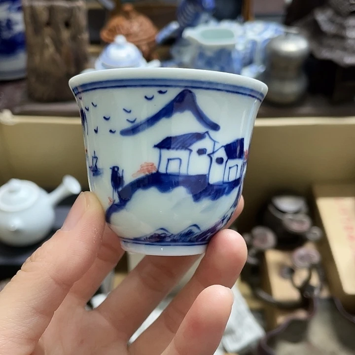 瓷中古工艺品摆件