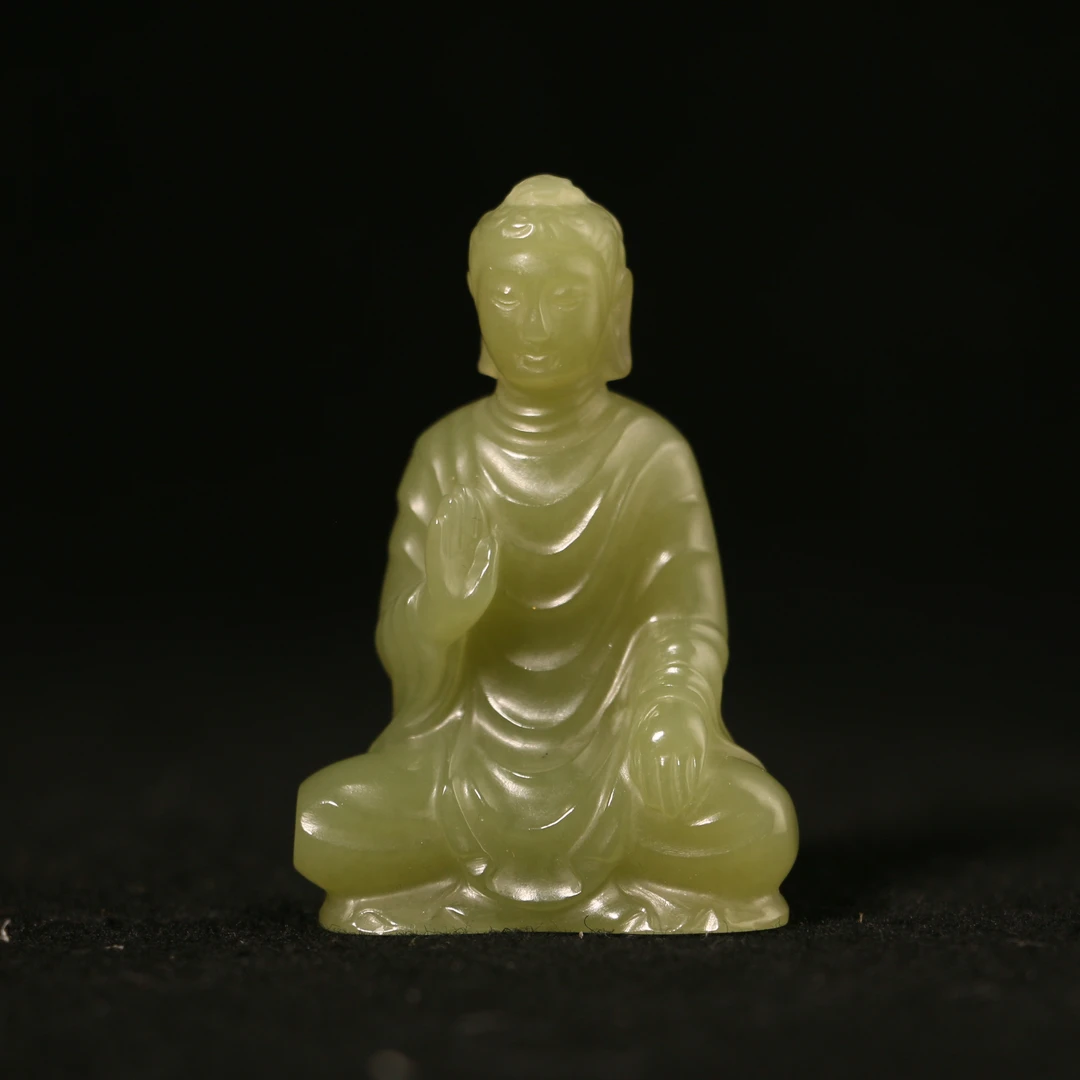 2YY21   清  黄玉玉佛吊坠