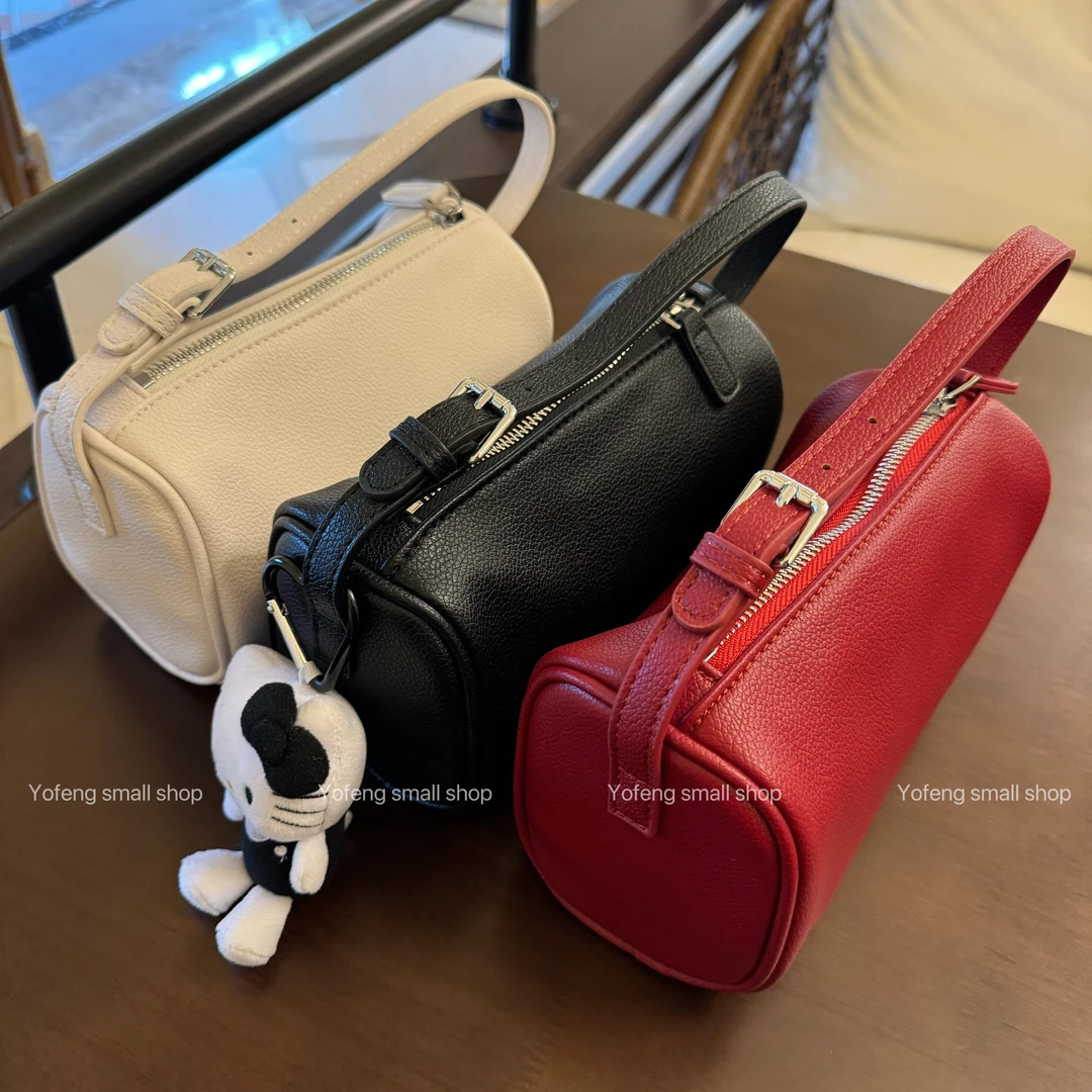 【Sun·studio】荔枝纹小包手拎包/肩带可调节/简约百搭单肩斜挎小包