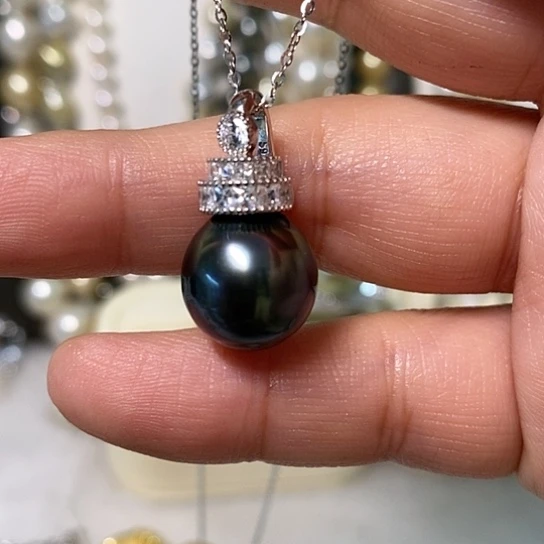 海水珍珠颈饰银S925镶嵌大*赢12.63