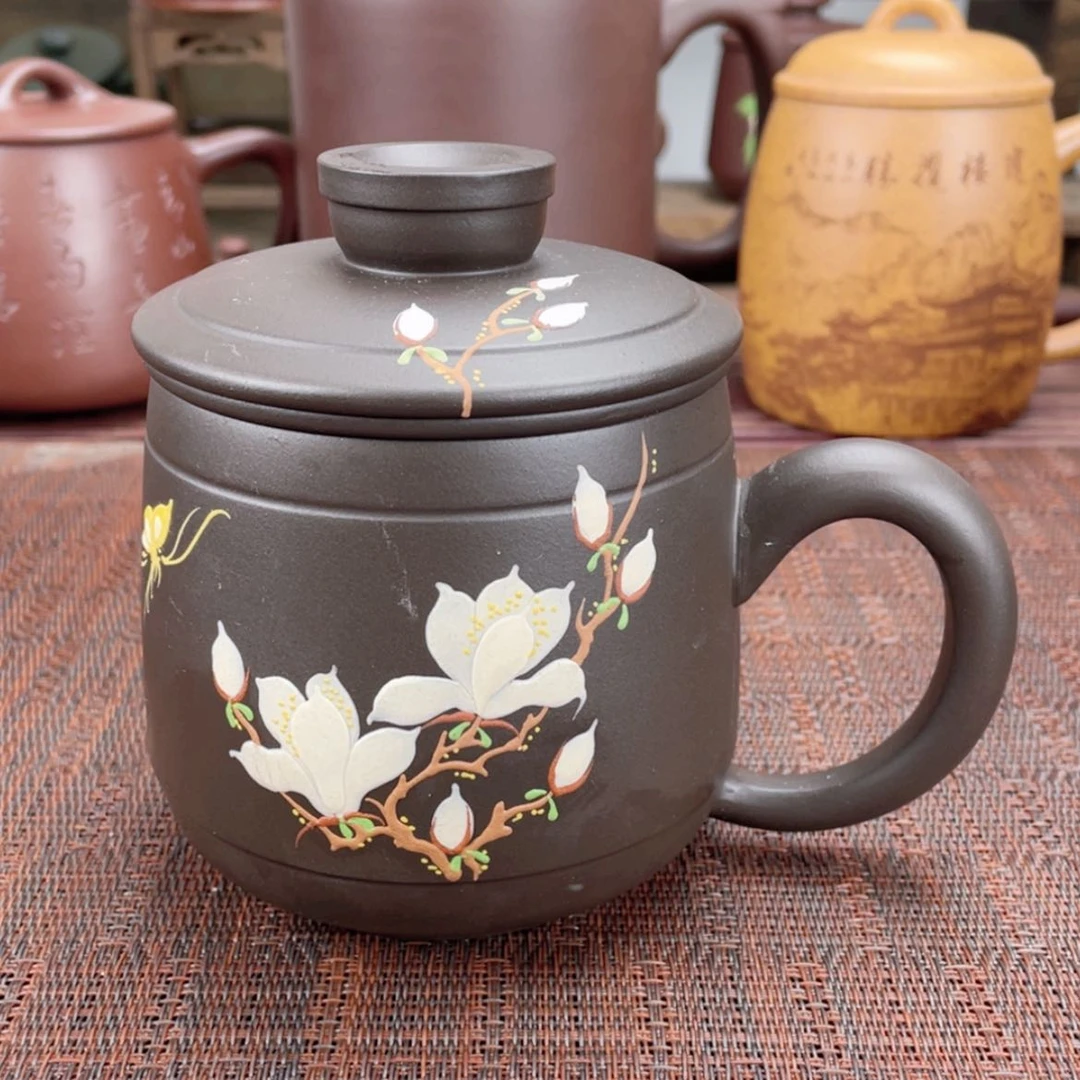 【闪购商品】紫砂茶杯宜兴原矿紫砂盖杯微瑕