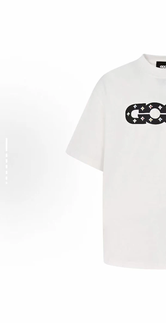 GOOD g050 镂空彩钻 短袖T恤 男女同款 圆领轻奢宽松时尚休闲