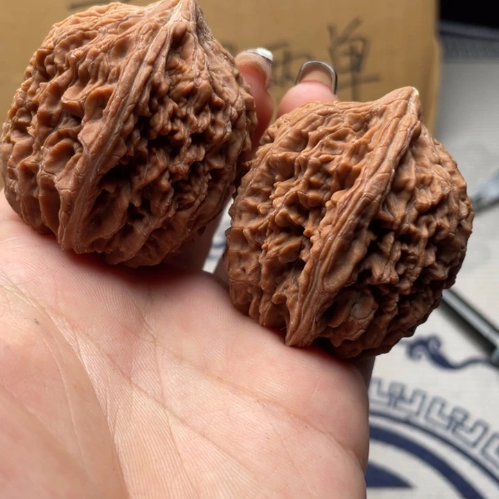 落***月把件文玩核桃大蒜头38