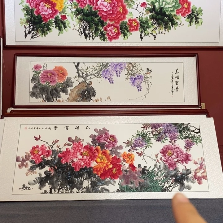 国画215*85尺寸带框包邮送到家