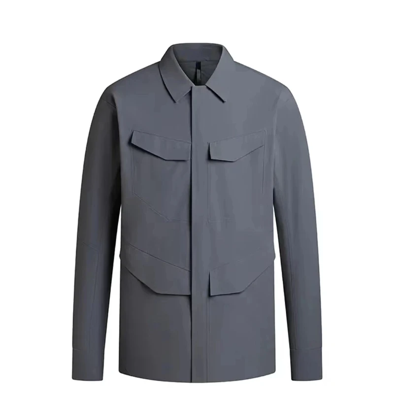 【亚光选品】男士小商鸟VIELNACE春夏季防水防风软壳翻领衬衫夹克