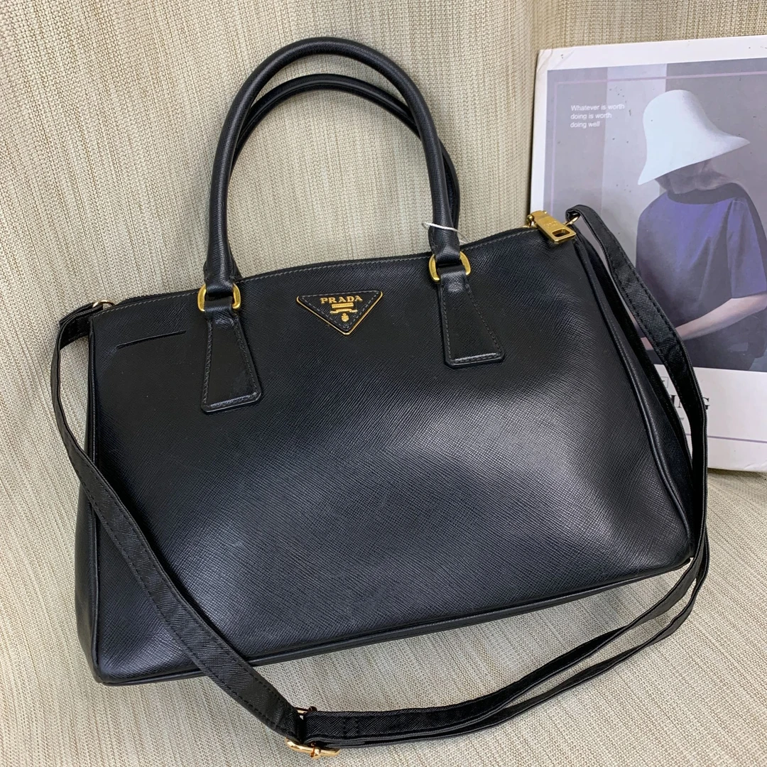 95新 Prada/普拉达 黑金杀手包/ZH10114316/4316