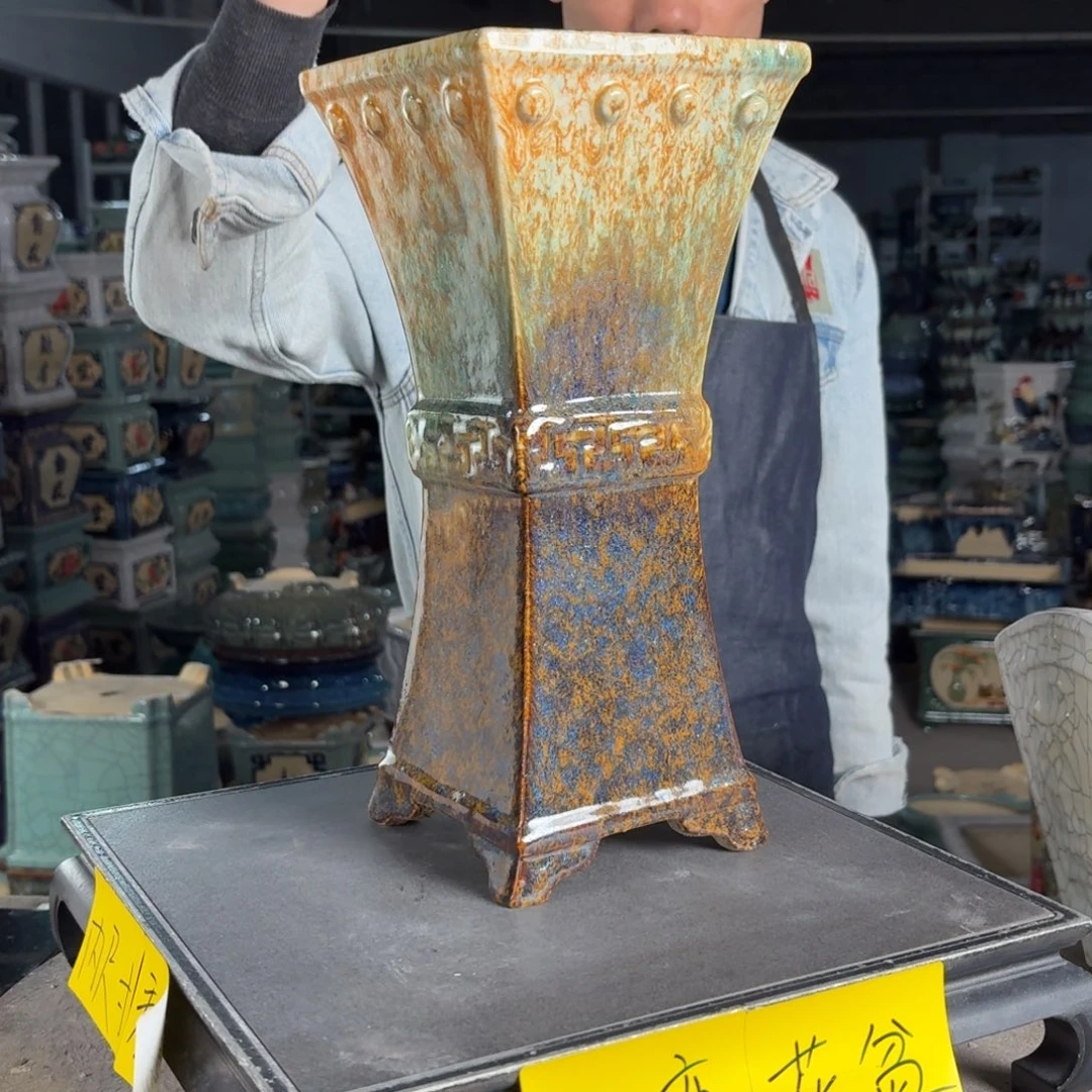一风堂石湾花盆 内11高31