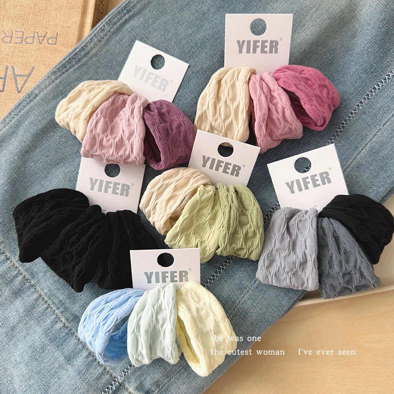 宽边无接缝面膜肌头绳发圈女2025新款高弹力耐用发绳儿童皮筋皮套