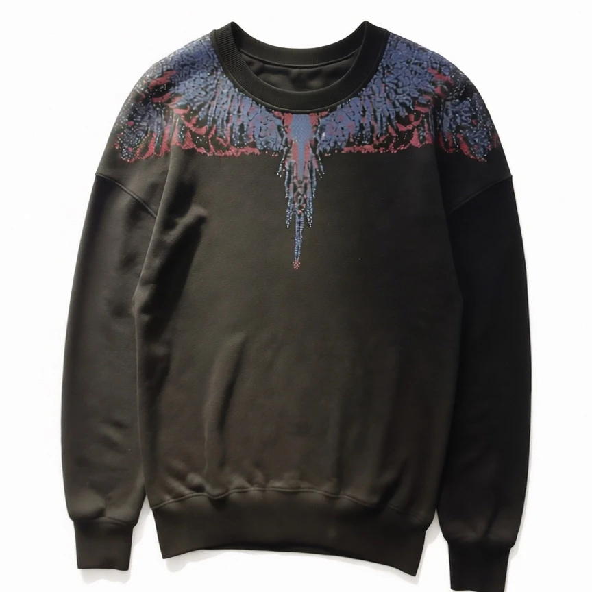 亮闪闪奥地利水钻羽毛翅膀卫衣男女同款