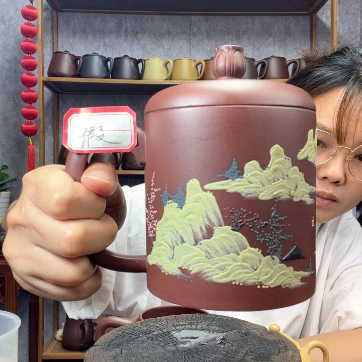 茶杯紫砂原矿紫砂杯
